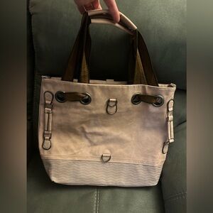 WOMEN'S Faux Leather Shoulder Bag Coral Pink 17x19x16